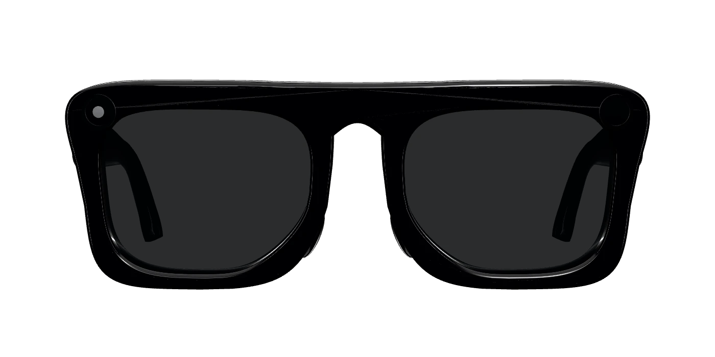 Road Glasses in Black with the lenses darkened for daylight